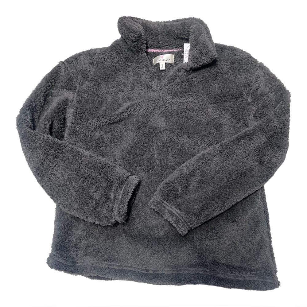 Cuddl Duds Gray Fleece Pullover Sz S NWT